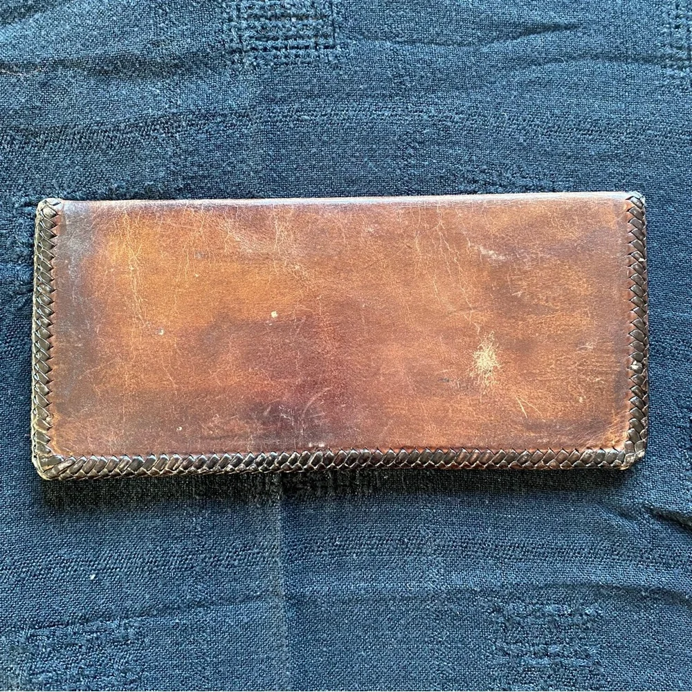 Vintage Brown buttery soft Men’s Long Wallet. Made in Mexico. 70’s. - Picture 3 of 10